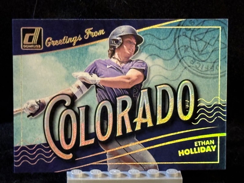 2026 Panini Donruss MLB Ethan Holliday Greetings From Colorado SP Rockies