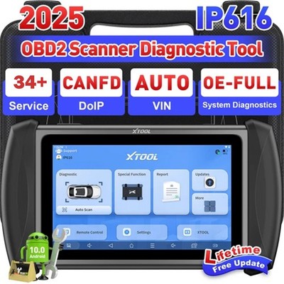 XTOOL IP616 V2.0 Auto OBD2 Scanner Key Programmer All System Diagnostic Tool 