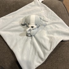 Carters Plush Blue PUPPY Dog Security Blanket Lovey Baby Toy