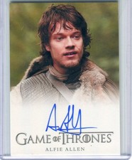 2012 Game of Thrones Season 1 Alfie Allen Theon Greyjoy Autograph Rittenhouse