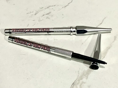 #ad 2X Benefit Precisely My Brow Pencil # 4.5 NEUTRAL DEEP BROWN deluxe size $19.95