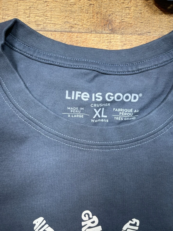 Trituradora Life is Good para mujer manga larga Superpower azul margarita XL NUEVA CON ETIQUETAS - E7869 Foto 3 de 4