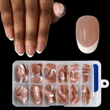 French Press On Nails 120 St&uuml;ck Kurz Nageltips Full Cover Geln&auml;gel