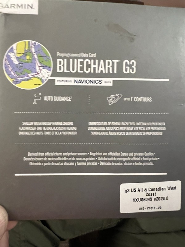 Garmin Blue Chart g3, U.S. and CA, Vancouver, BC to San Diego, CA Coastal Charts