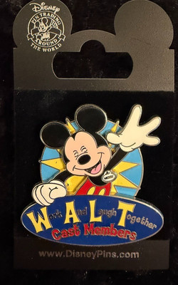 Disney Pin Mickey Work And Laugh Together Cast Exclusive 2009