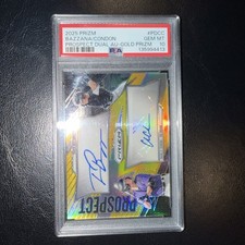 Travis Bazzana Charlie Condon 2025 Prizm Dual Prospect Auto Black Gold /5 PD-CC