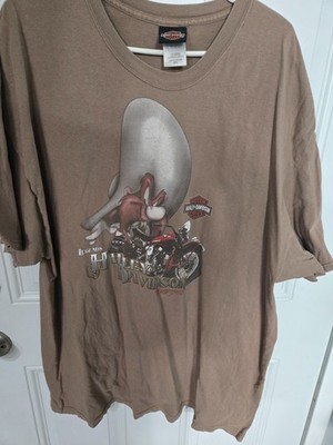 Mens XXL T Shirt Harley Davidson Looney Tunes Yosemite Sam Paramount FR MA