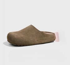 Spring Wearing Thick Soled Boken Shoes Toe Caps, Boken Half Slippers