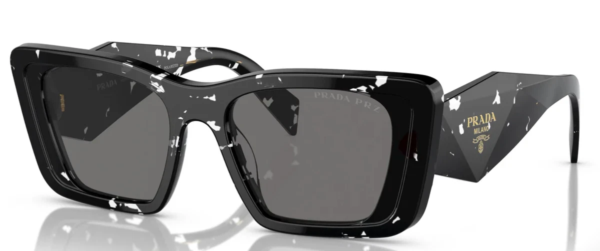 PRADA Polarized Black Butterfly Sunglasses for Women for  display picture 2