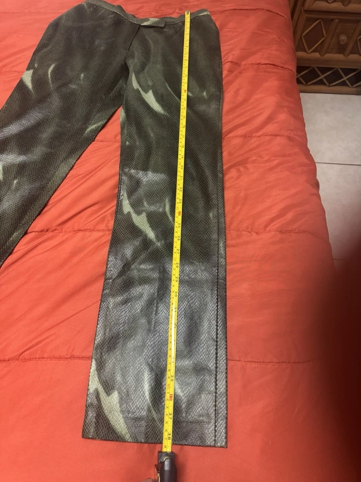 Подлинный винтажный Vivienne Tam питон змея печати брюки редкая деталь коллекционный  - Изображение 3 из 4