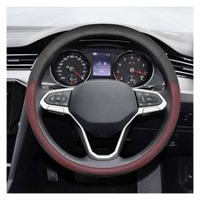 14.5"-15" Car Steering Wheel Cover, Microfiber Leather Breathable Wheel Cover...