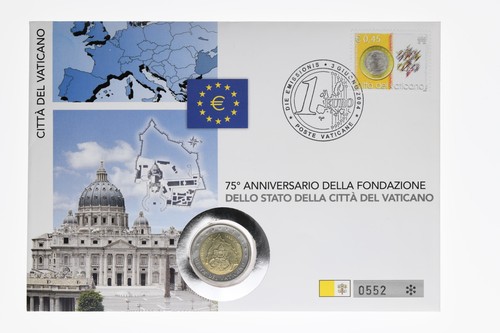2 Euro + 50 Cent Numisbrief Vatikan - Numisbriefe zur Auswahl Münze + Briefmarke - Bild 2 von 75