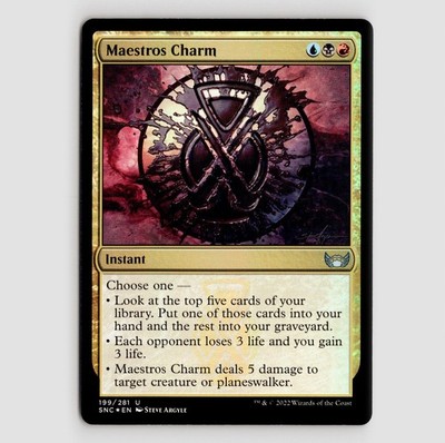 Maestros Charm (Foil)  - SNC #199 Uncommon - NM / Mint New Capenna Single