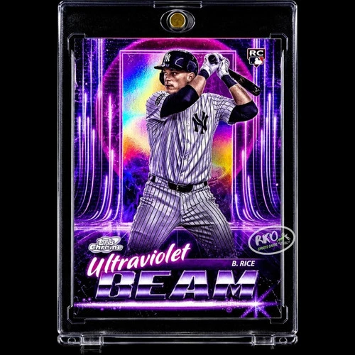 Ben Rice RARE ROOKIE NEON REFRACTOR CHROME INVESTMENT CARD TOPPS YANKEES RC MINT