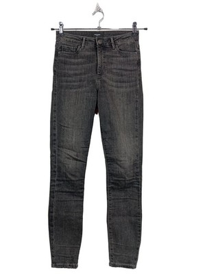 VERO MODA High Waist Jeans Damen Jeans Gr. DE 34 hellgrau Casual-Look