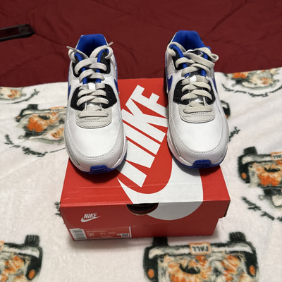  New In The Box All Leather  Nike Air Max 90 LTR GS Size 3.5Y, 4Y, 6Y, 6.5Y, 7Y