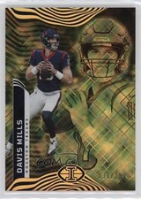 2022 Panini Illusions Trophy Collection Yellow Diamond /299 Davis Mills #36 he0