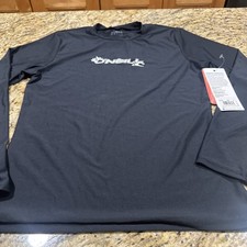 O'Neill Basic Skins L/S Sun Shirt Rashguard - Women's - Small / Black NWT Cpix