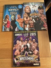 WWE TNA Wrestling Annuals x 3 2014 & 2015
