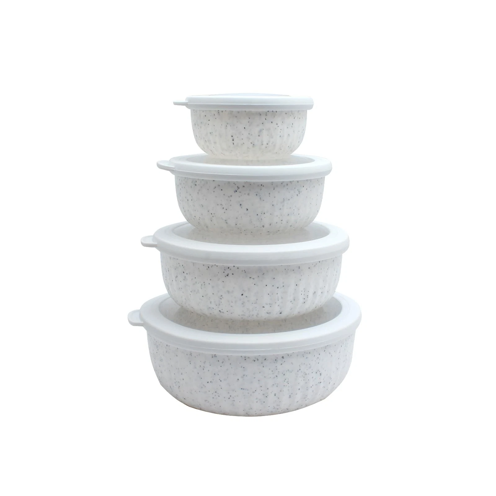 COOK WITH COLOR Prep Bowls with 8 Piece Set - Wide Bowls, Speckled White
Opens in a new window or ta