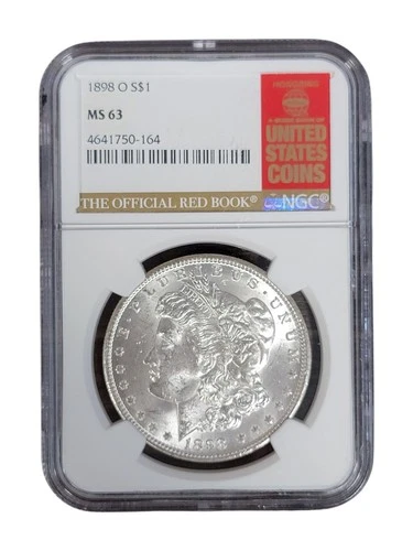 1898 O S$1 Morgan Dollar Coin NGC Certified MS63 The Official Red Book