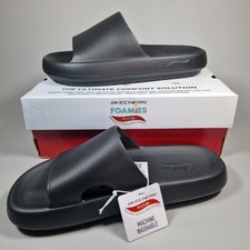 Skechers Foamies Arch Fit Slides Womens UK 6 Black Comfort