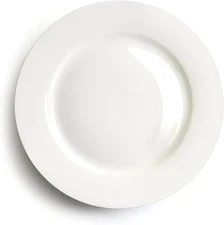 IQCWOOD 6.5 Inch Porcelain Plate Set of 6, inches, White dessert plates 