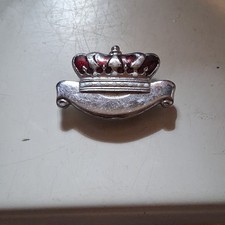 Chrysler Imperial Crown Steering Wheel Emblem Vintage Enamel 1941 Chrysler Imperial Crown Steering Wheel Emblem Vintage Enamel 1941