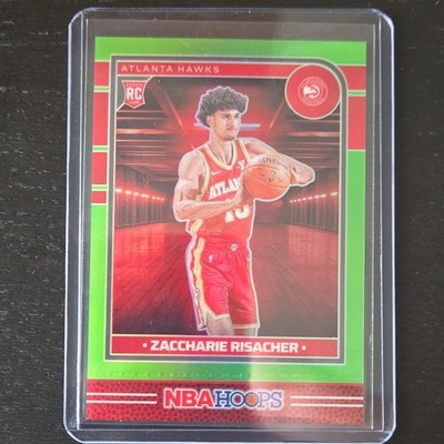 2024-25 Panini Nba Hoops -  Zaccharie Risacher #231 Lime Green Prizm /149 (RC)
