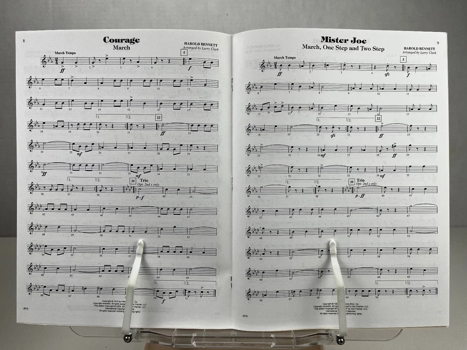 Harold Bennett Sheet Music New Bennett Band Book Vol 1 Marches Oboe Flute 2 - Image 3 of 4