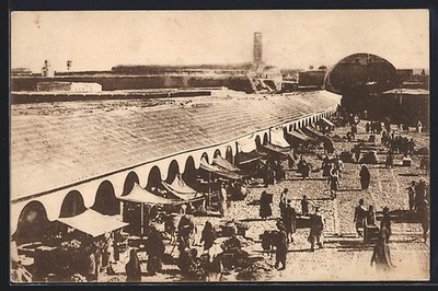 Homs, Vue de la Place du Marché, Marktplatzansicht, Ansichtskarte 