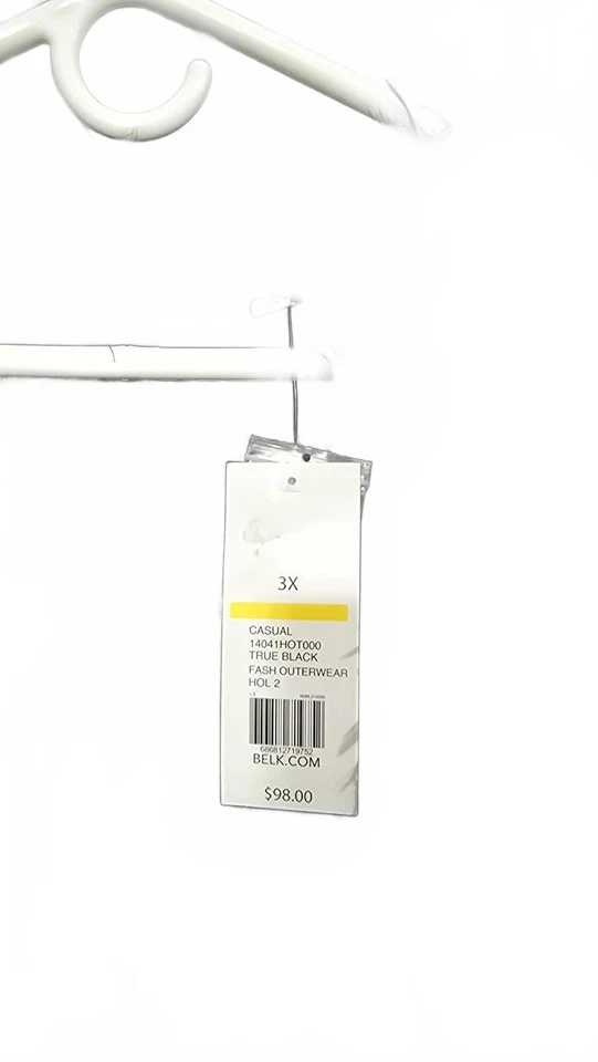 Acogedor abrigo negro de piel sintética para mujer Foto 4 de 4