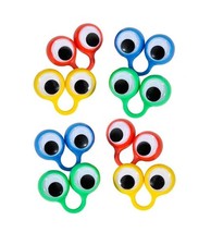 Large Eye Finger Puppets 12/Pack Novelty Large, Assorted