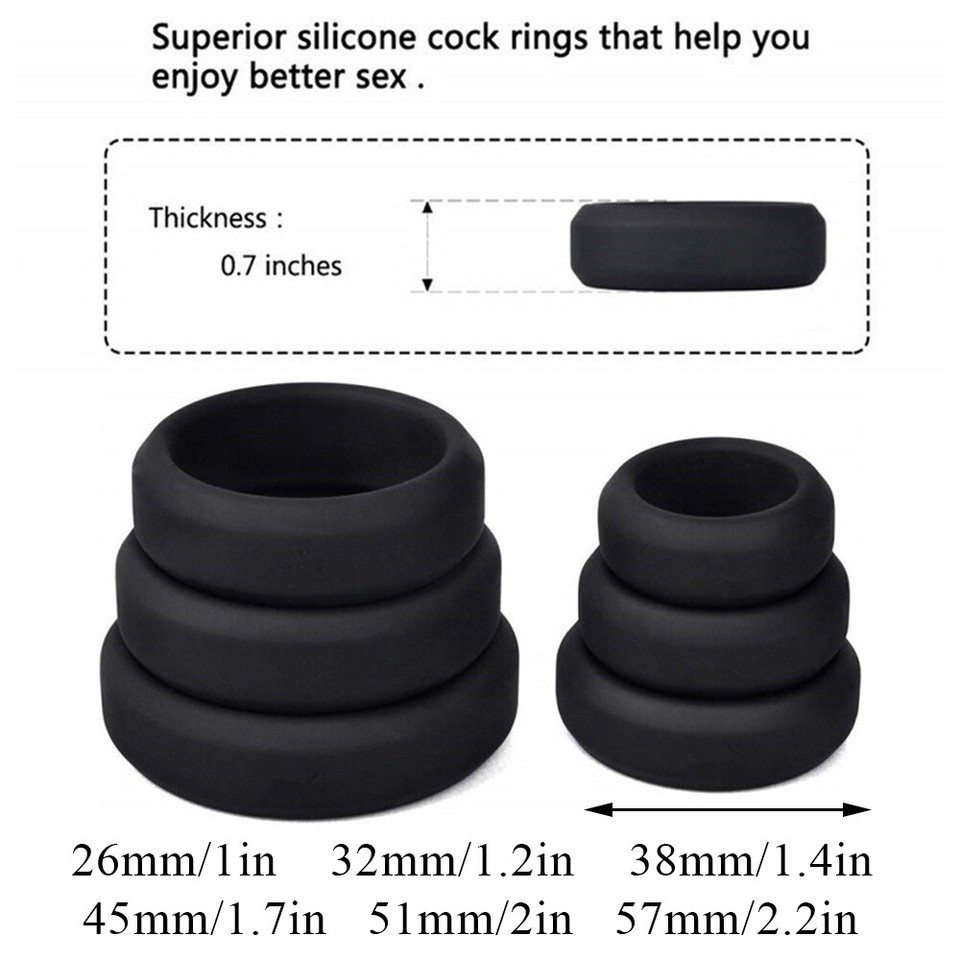 Adult Products Silicone Ring Delay Ejaculation Sexy Toys Penis Enlarger