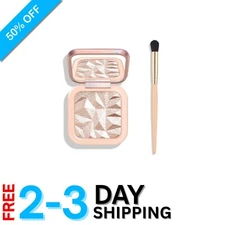 Luxury Shimmer Highlighter Palette with Soft Brush & Exquisite Packaging