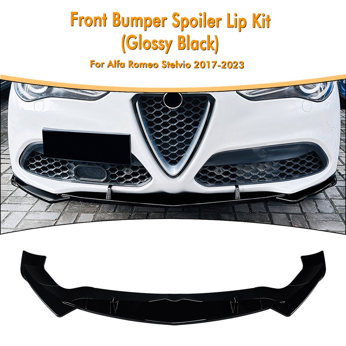 Car Front Bumper Lower Diffuser Lip Spoiler Tuning Splitter
