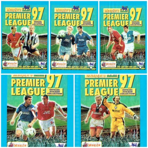 Merlin's Premier League 97 1997 Football Stickers Unopened Sealed Pack - Picture 5 of 11
