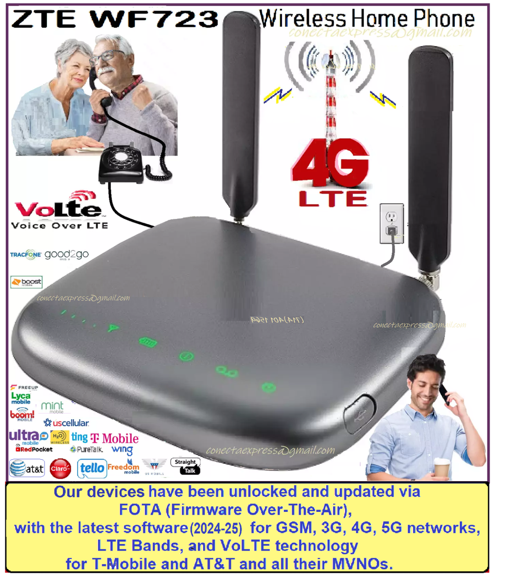 4G LTE Unlocked Home Phone Base ZTE WF723CC | eBay