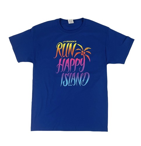 Blue Casual Running T-Shirt Unisex Size 