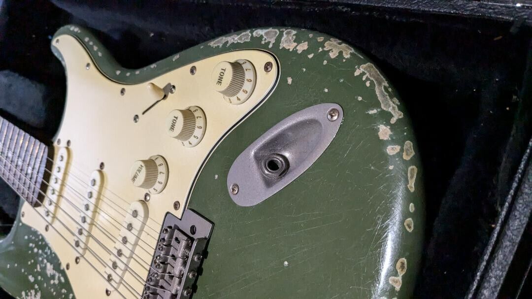 CustomElectrolic Relic OliveGreen Strato HeavyRelic CustomElectrolic Relic OliveGreen Strato HeavyRelic