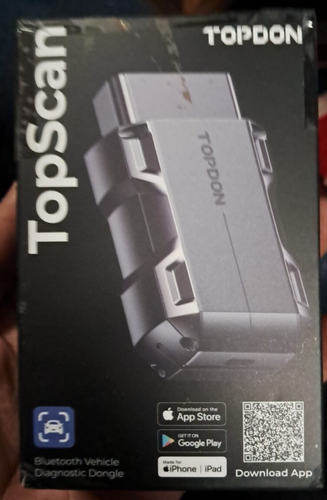 TOPDON Topscan OBD2 Scanner Bluetooth Wireless Engine Car Code Reader Tool Used - Imagen 2 de 8