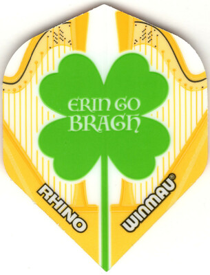WINMAU IRISH ''ERIN GO BRAGH'' SHAMROCK Dart Flights: 3 per set