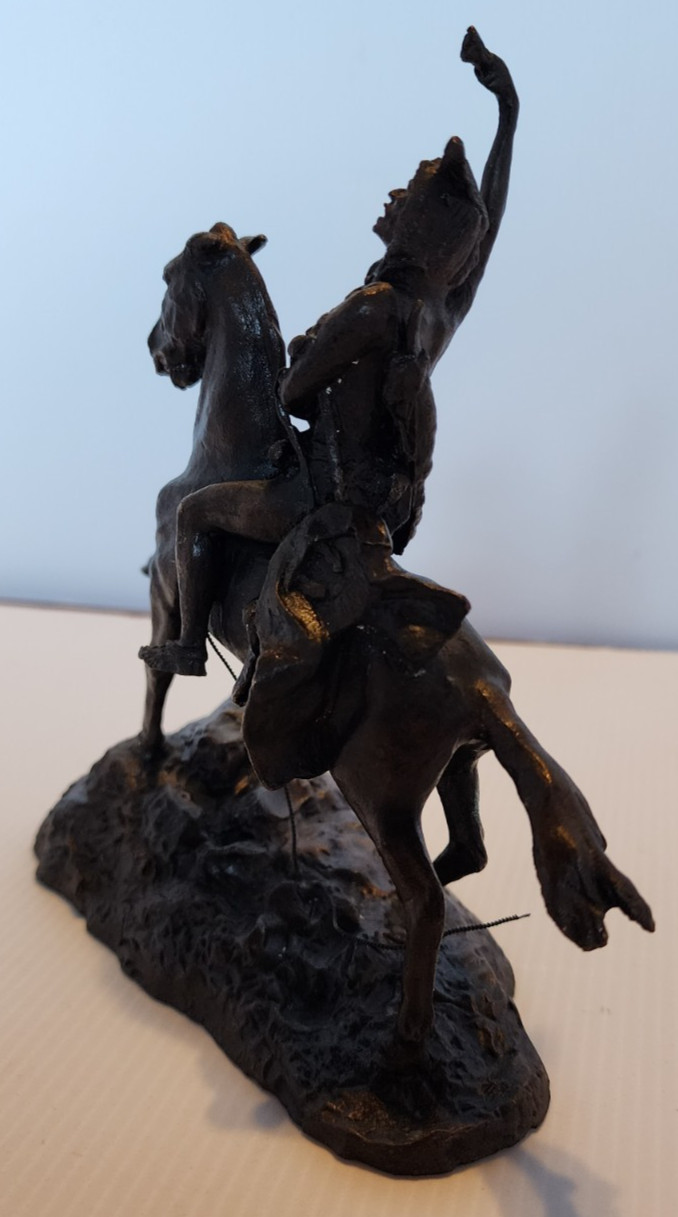 FREDERICK REMINGTON "THE SCALP " by Franklin Mint 7"x7".