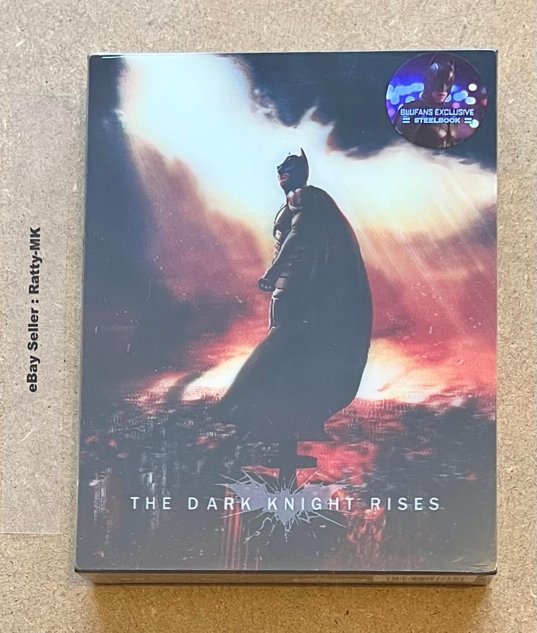 THE DARK KNIGHT RISES - BLUFANS DOUBLE LENTICULAR 4K + BLU RAY STEELBOOK - NEW