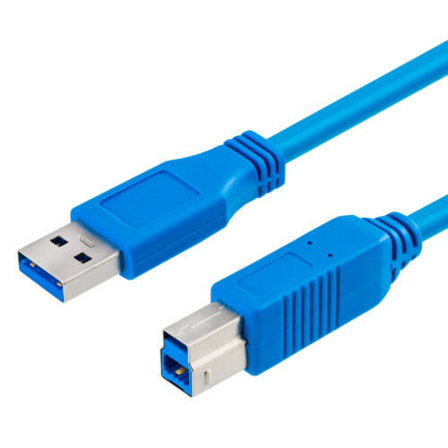 USB 3.0 Kabel 0,5m Stecker Typ A auf Typ B Anschluss Drucker Festplatte HDD - Afbeelding 1 van 18