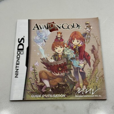 *FRENCH Manual ONLY* Avalon Code (Nintendo DS) FAST SHIPPED