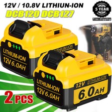 2pack 10.8V 12V 6.0Ah Battery for Dewalt DCB120 DCB121 DCB123 DCB125 DCB127