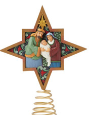NEW 605492 Jim Shore Holiday Manor Nativity Star Tree Topper NIB