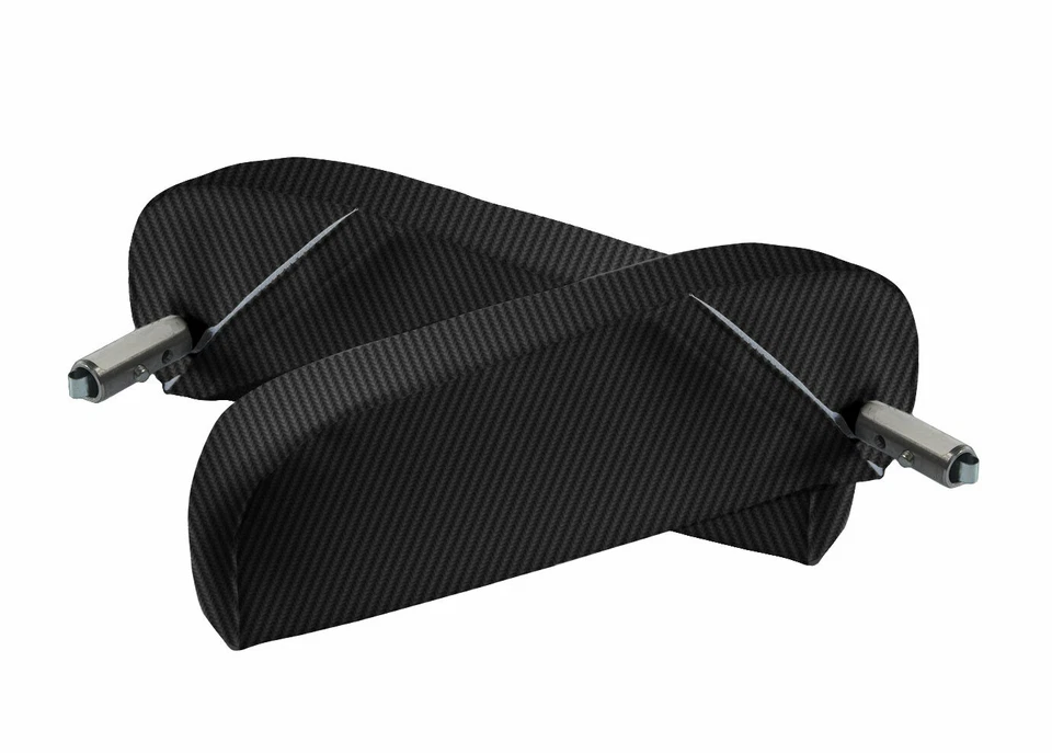 Cubierta de reposabrazos de asiento de fibra de carbono negra para Volvo VNL 2004-2018 Foto 2 de 4