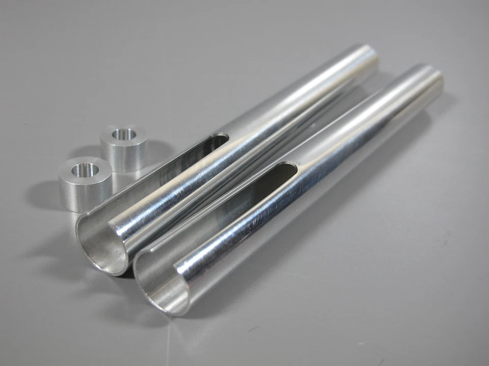Aluminum Pair Exhaust Pipe Stack Adapter Tamiya 1/14 King Hauler Truck - Image 2 of 3